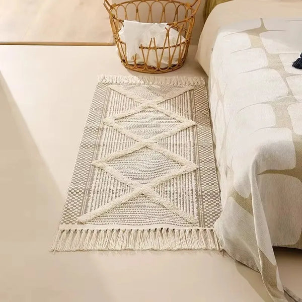 Tapis Tissé à la Main en Macramé