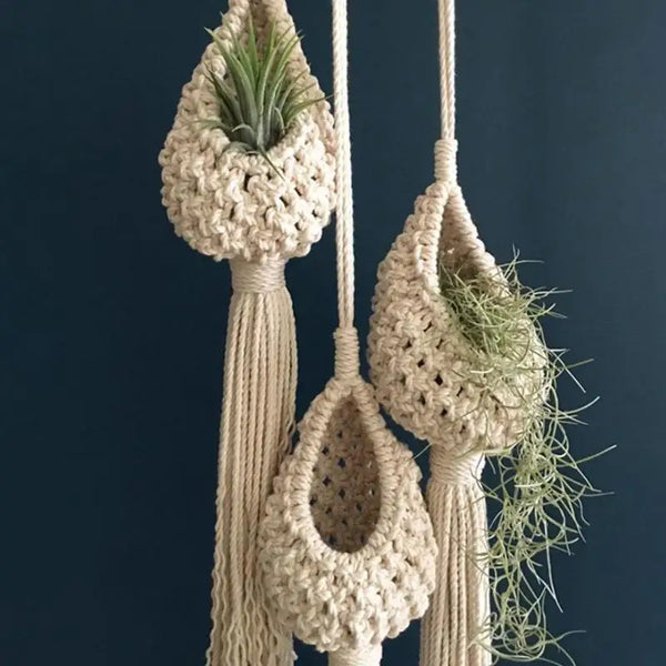 Décoration Murale Macramé – Support plantes