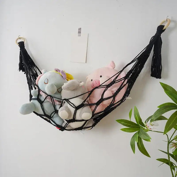 Rangement Hamac en Macramé pour Peluches