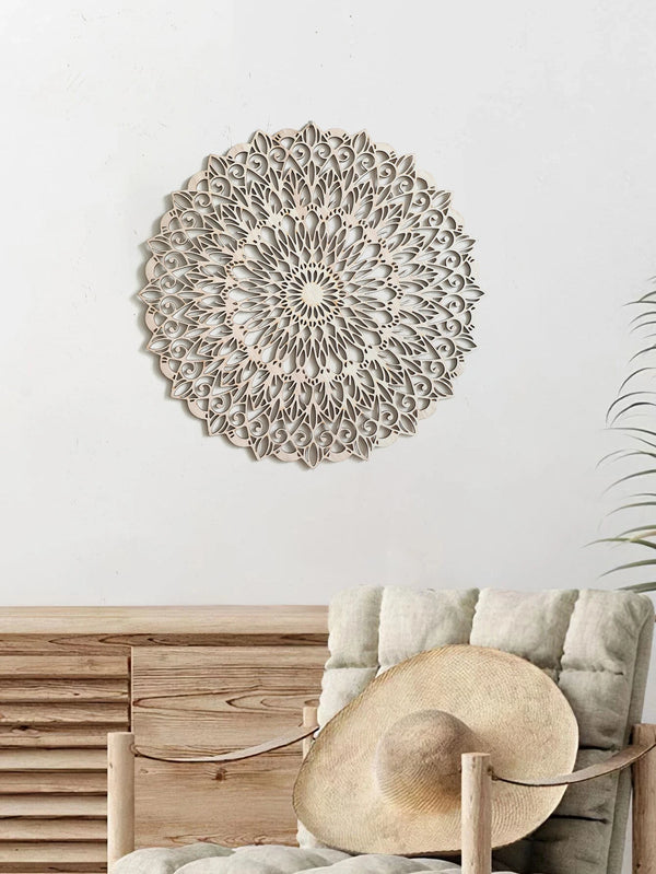 Décoration Murale en Bois Mandala