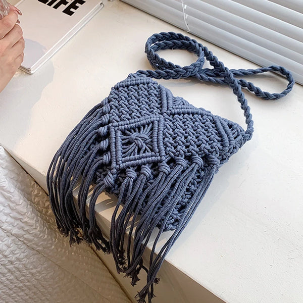 Sac Bandoulière en Macramé Bohème