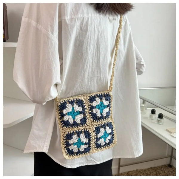 Sac à Bandoulière en Crochet Vintage